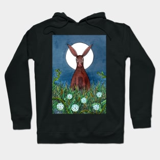 Hare By Full Moon Hoodie